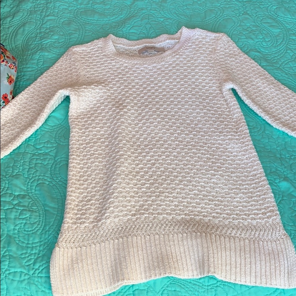 White Loft sweater